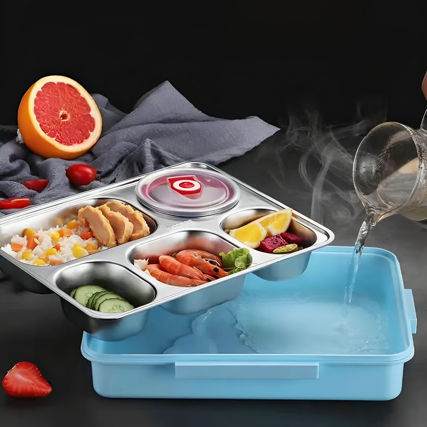 Bento Box with Hydrothermal Technology and Premium Accessories .