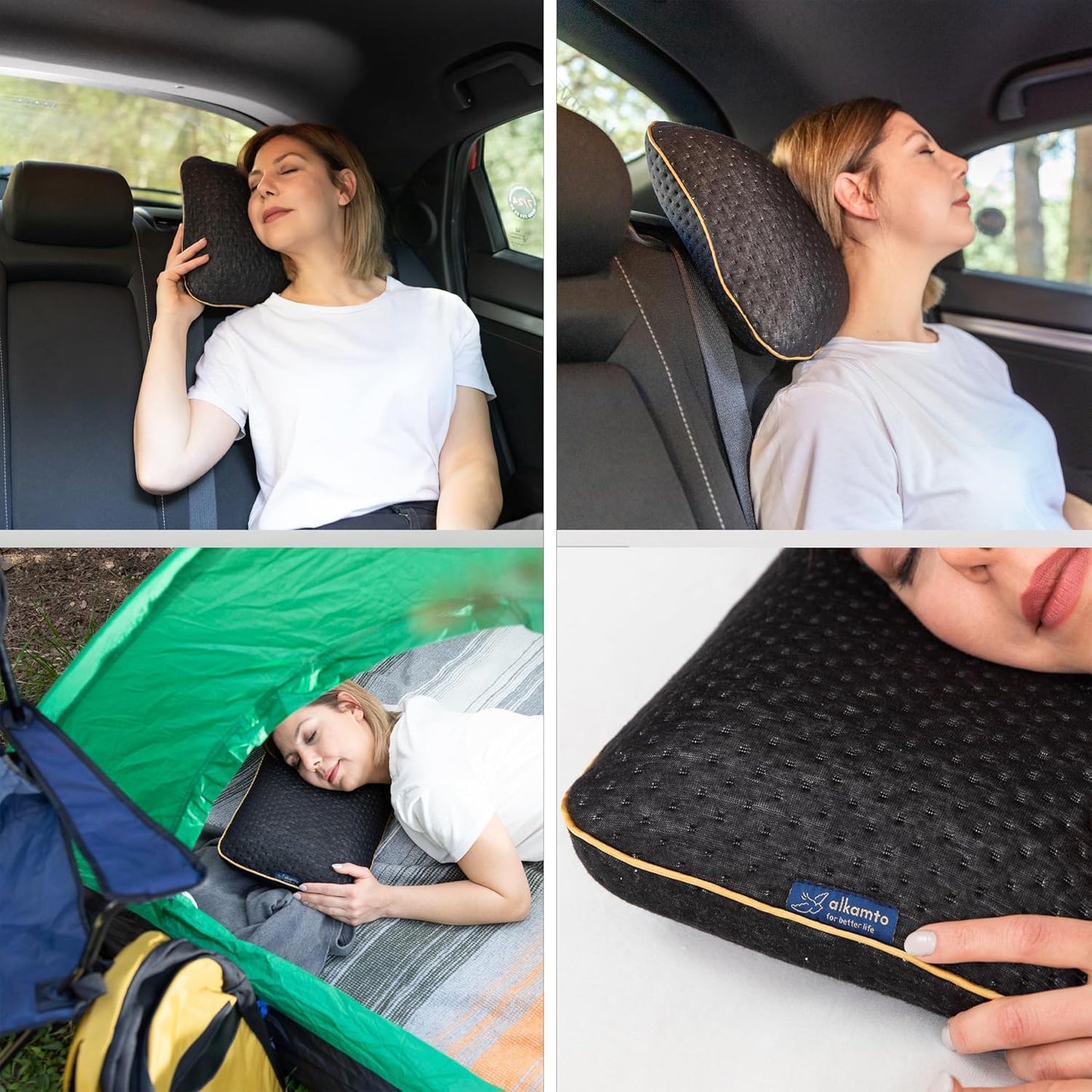 CampEase Portable Memory Travel Pillow
