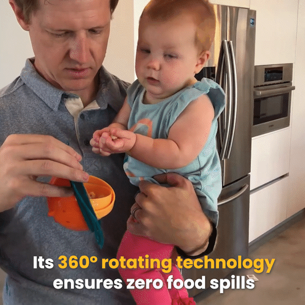 Kids Universal Gyro Bowl: The Spill-Proof, Fun Feeding Solution - Ceedalles